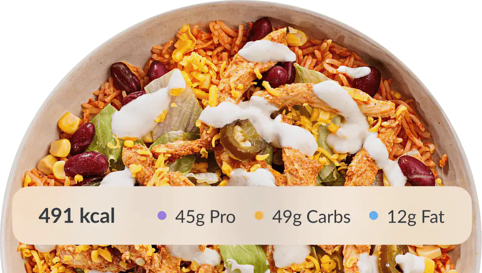 نكهات من إبداع الشيف. مدعومة بأخصائيي التغذية.