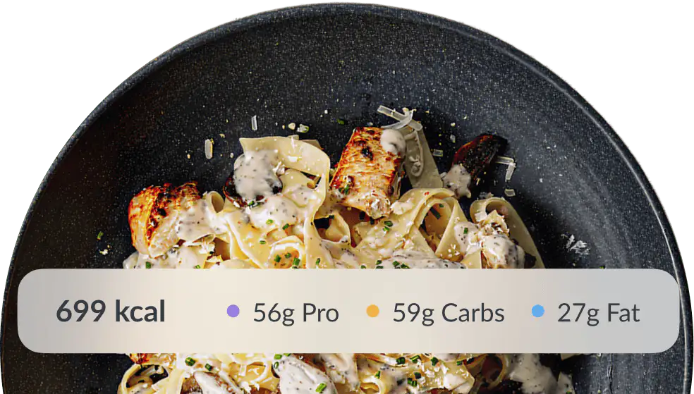 نكهات من إبداع الشيف. مدعومة بأخصائيي التغذية.