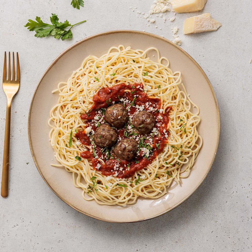سباغيتي مع كرات اللحم الكلاسيكية