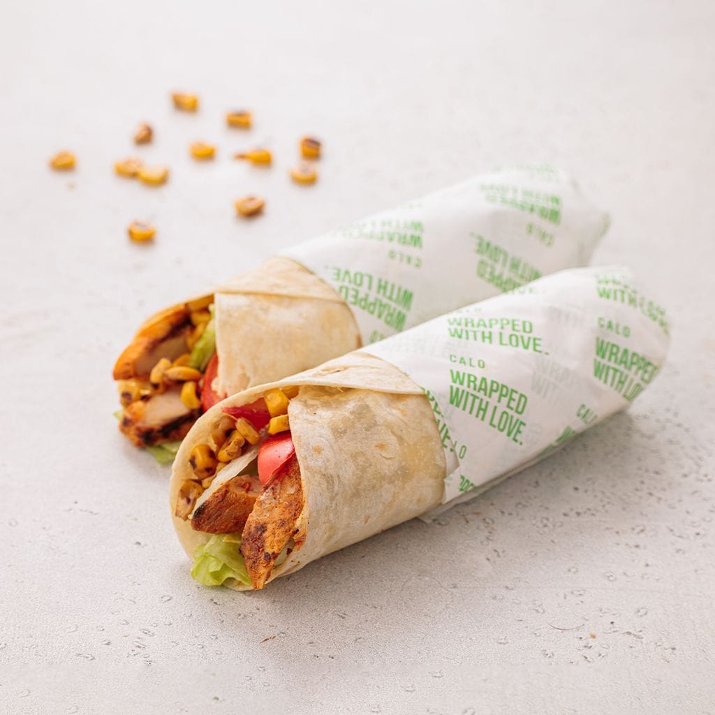 Lime Chicken and Corn Wrap High Protein