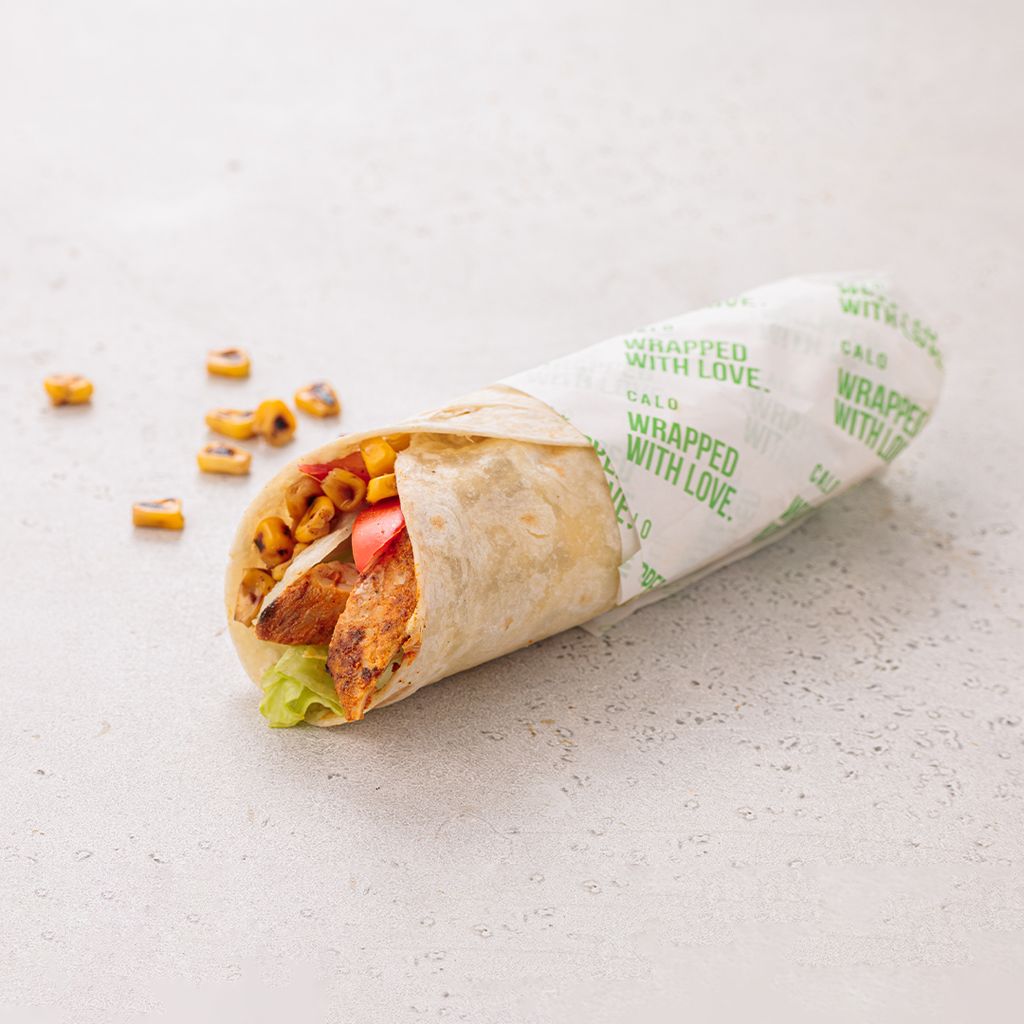 Lime Chicken and Corn Wrap