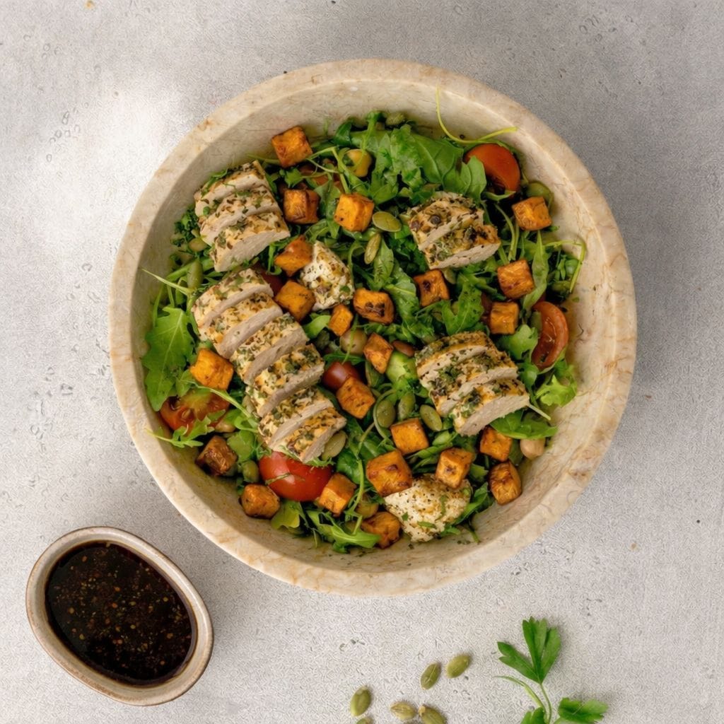 Chicken Salad with Sweet Potato High Protein