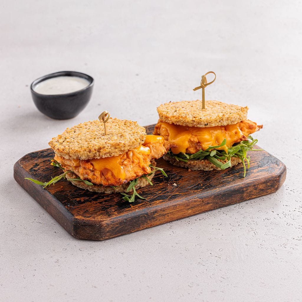 Quinoa Hot Chicken Burger