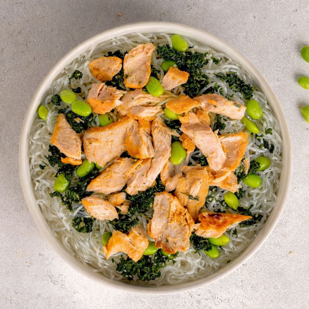 Miso Salmon with Spinach Gomae