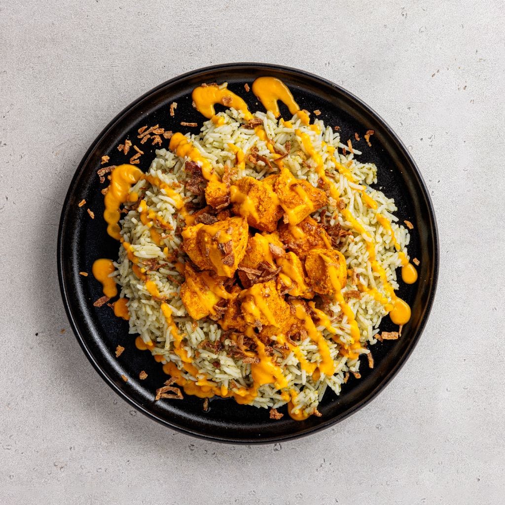 Dill Rice with Turmeric Chicken