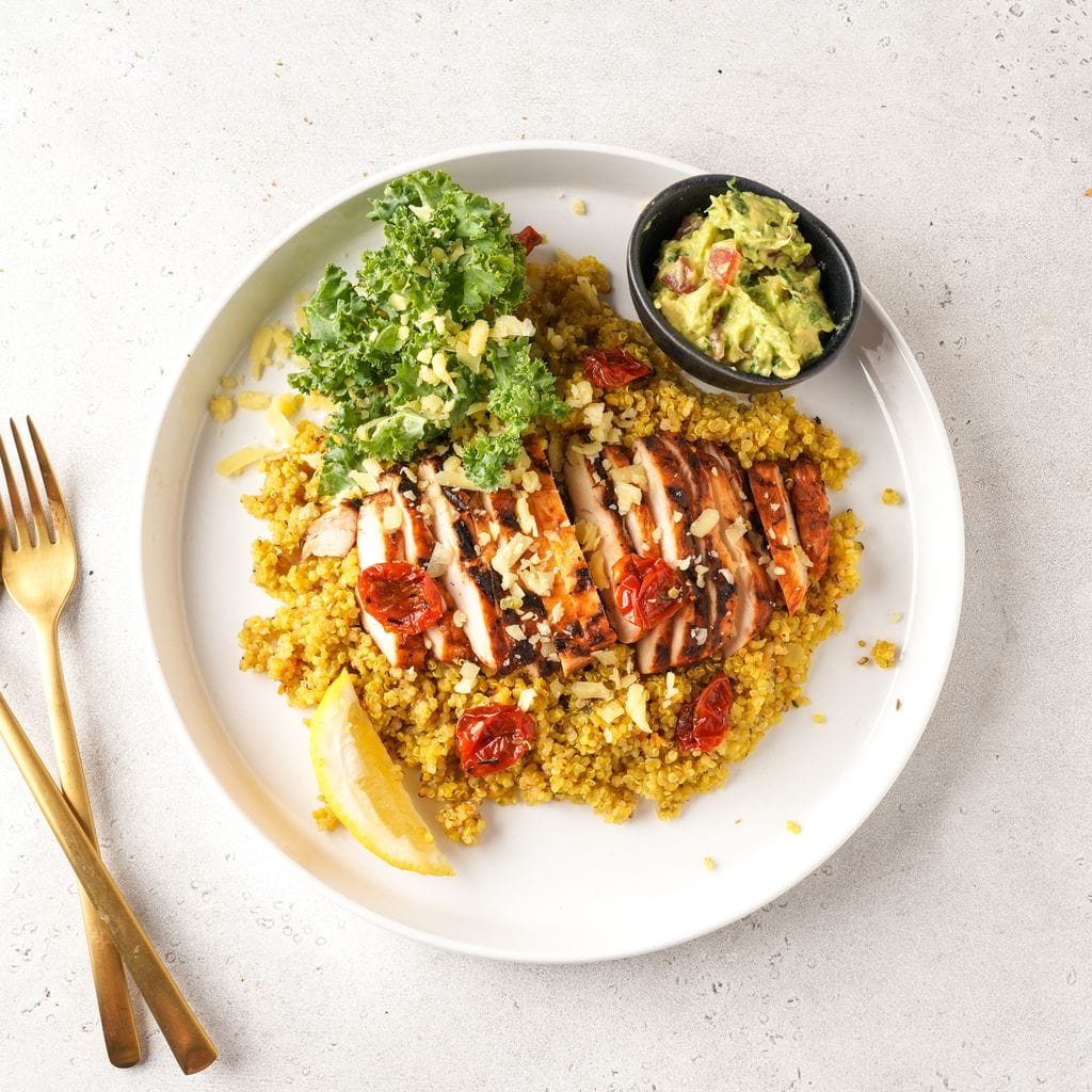 Quinoa with Smoked Chicken