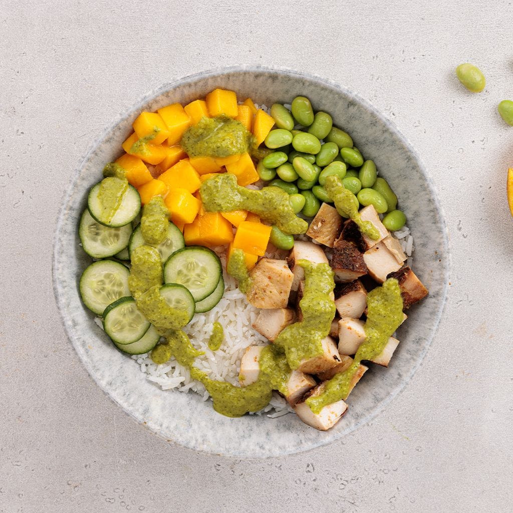 Chicken Asada Poke Bowl