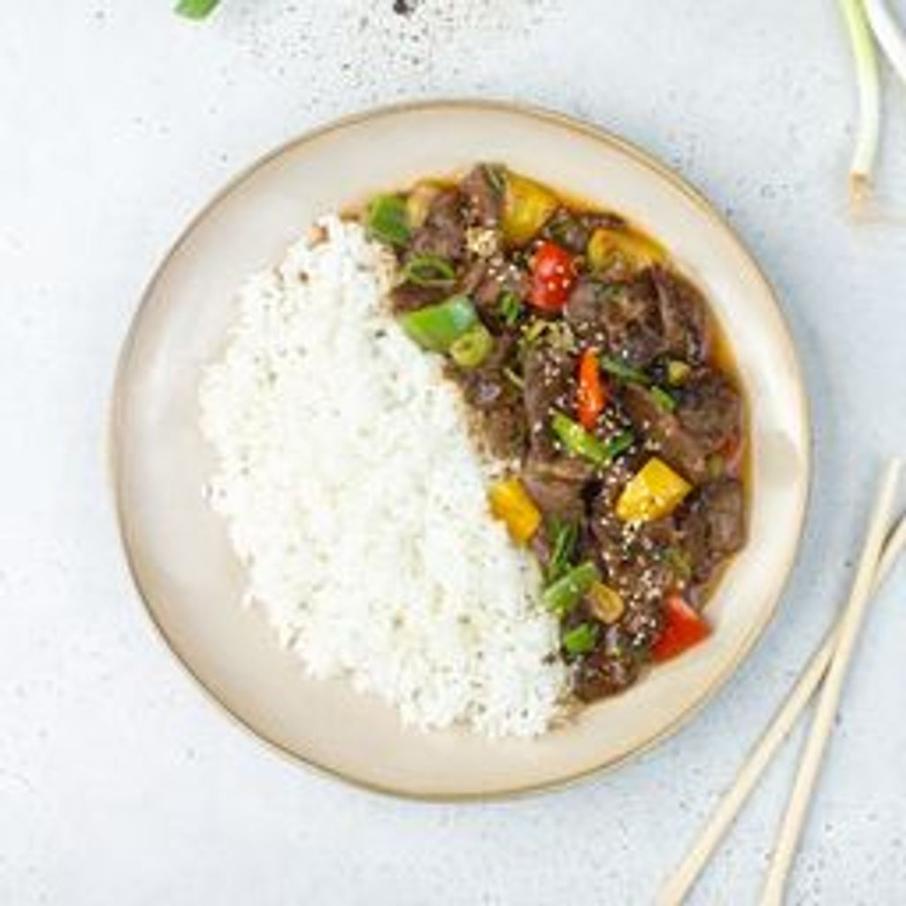 Tangy Pepper Beef Bowl