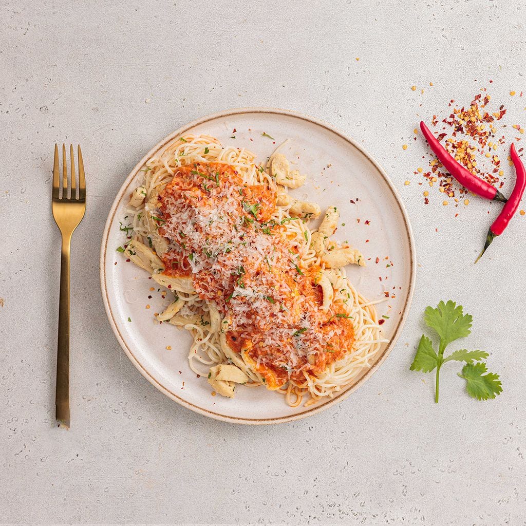 Creamy Spaghetti Diavolo