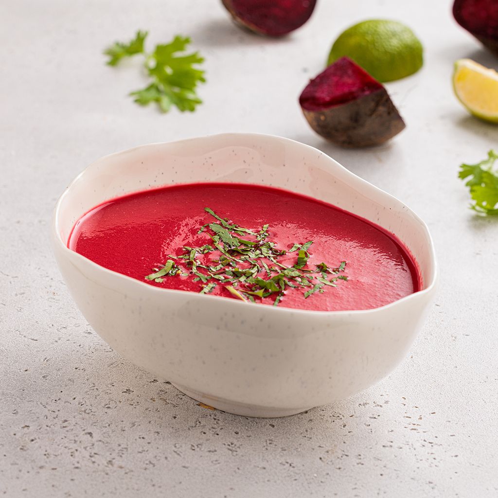 شوربة جوز الهند والشمندر