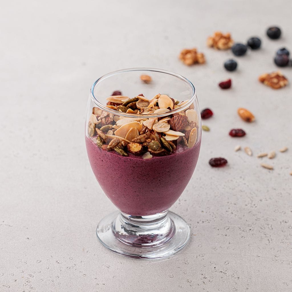 Blueberry Yogurt with Granola