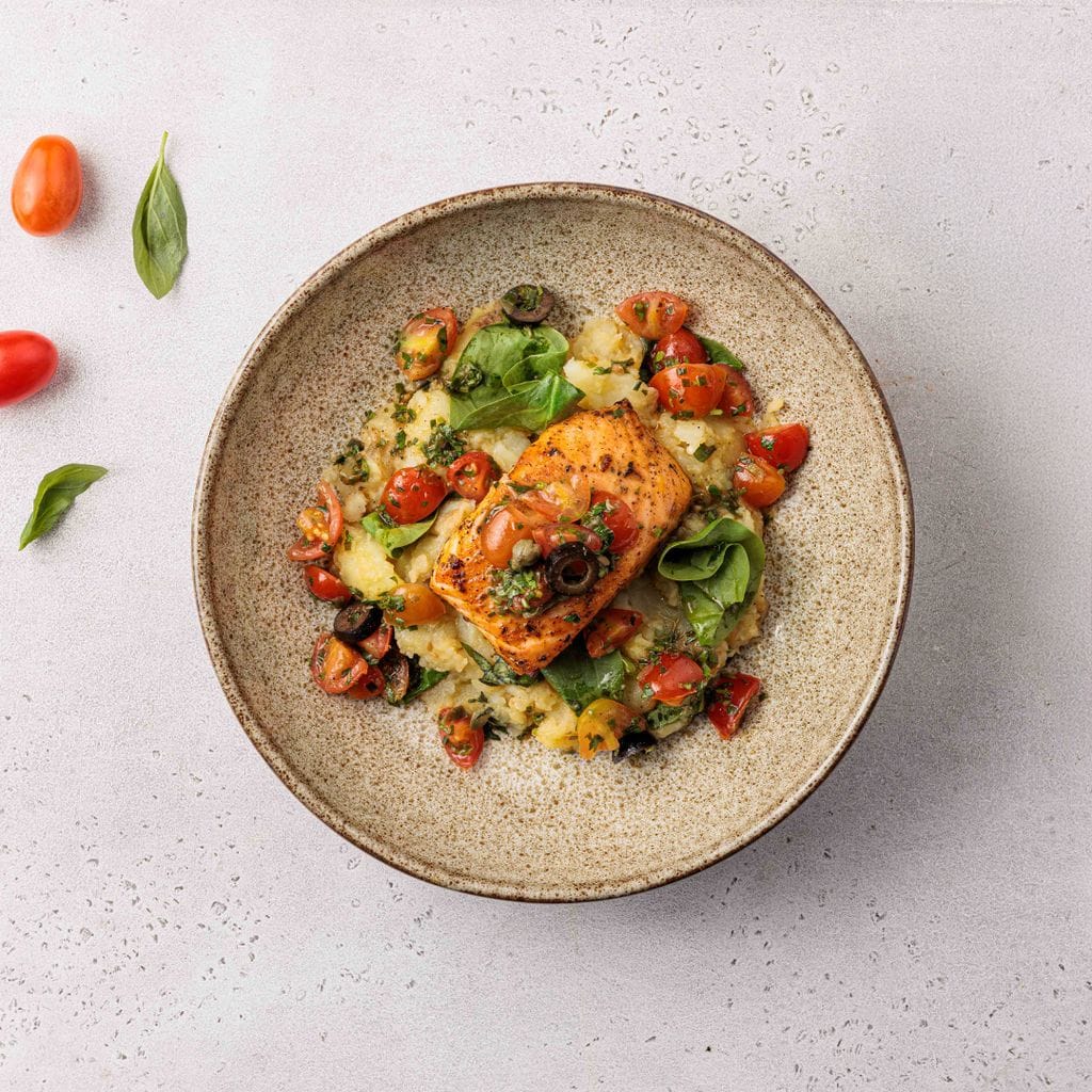 Roasted Salmon with Sauce Vierge