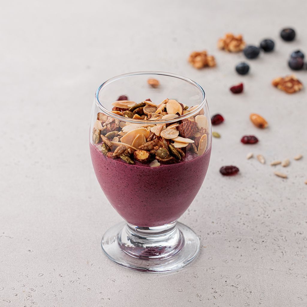 Blueberry Yogurt with Granola