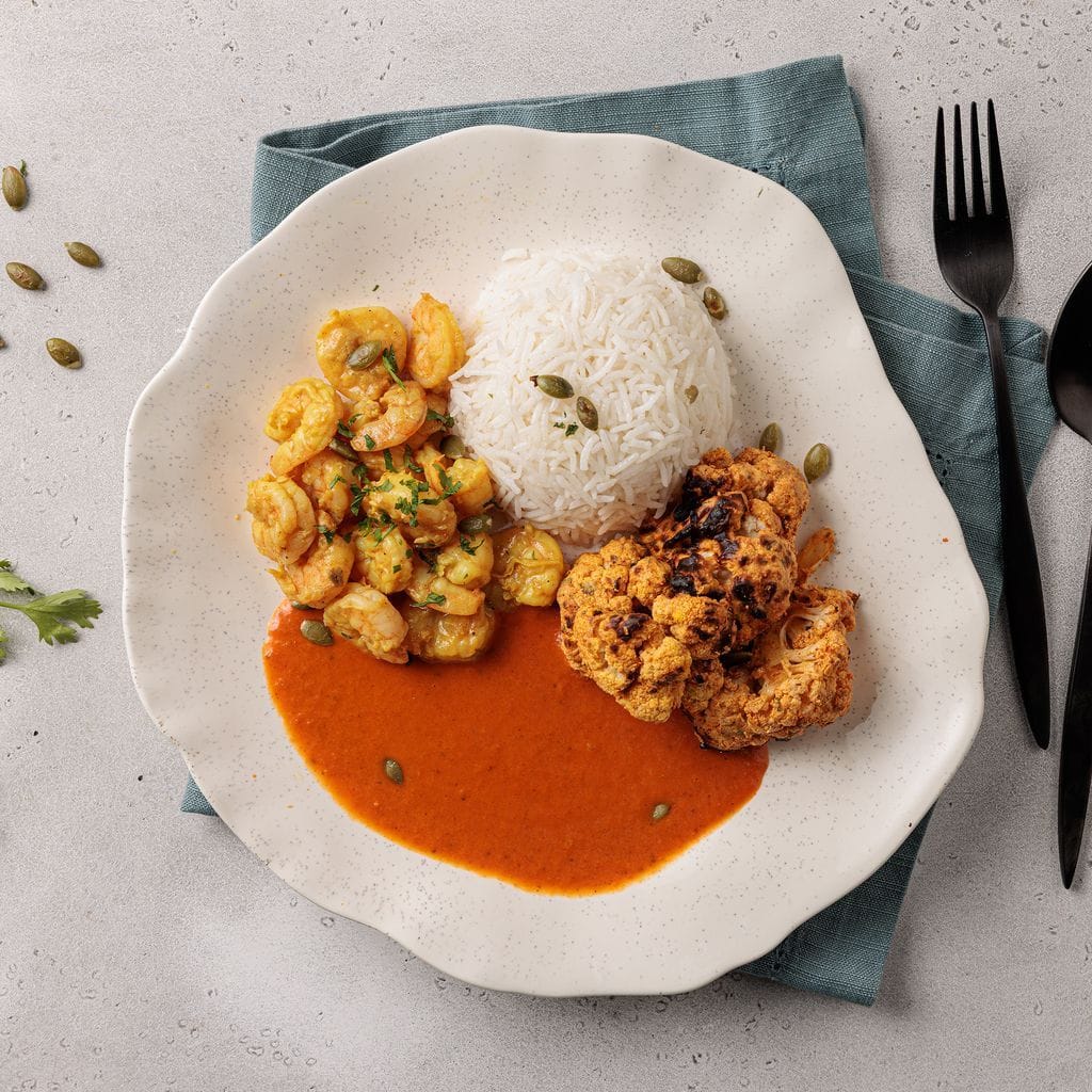 ماسالا الروبيان بالزبدة