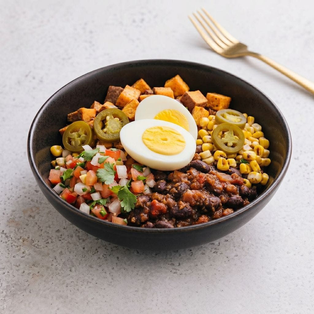Beef Chili and Eggs