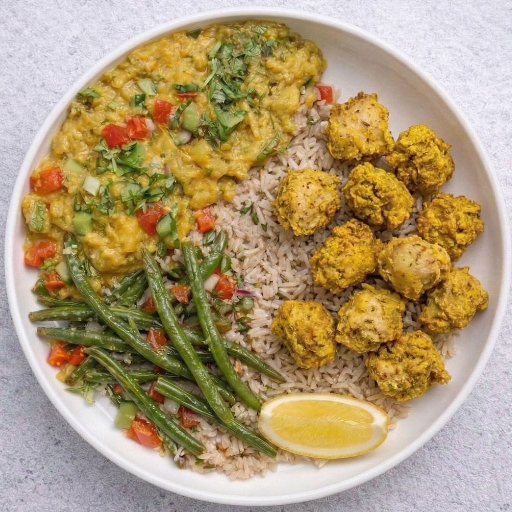 Vegetable Dhansak with Chicken Balance