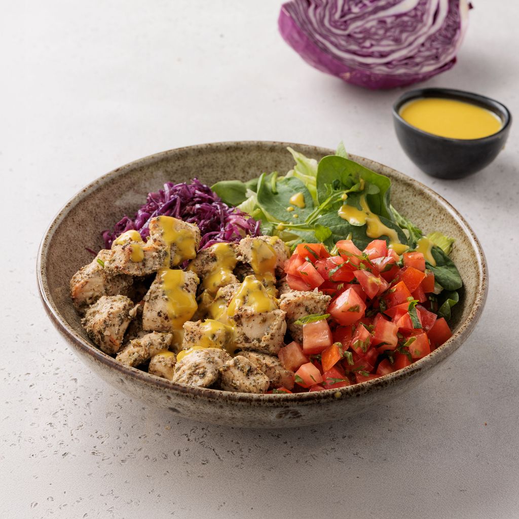 Honey Mustard Salad High Protein