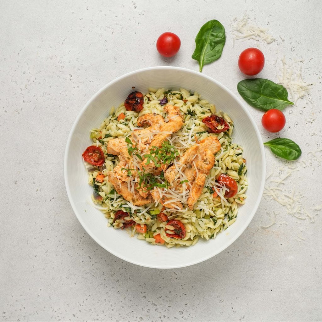 Herbed Chicken with Orzo