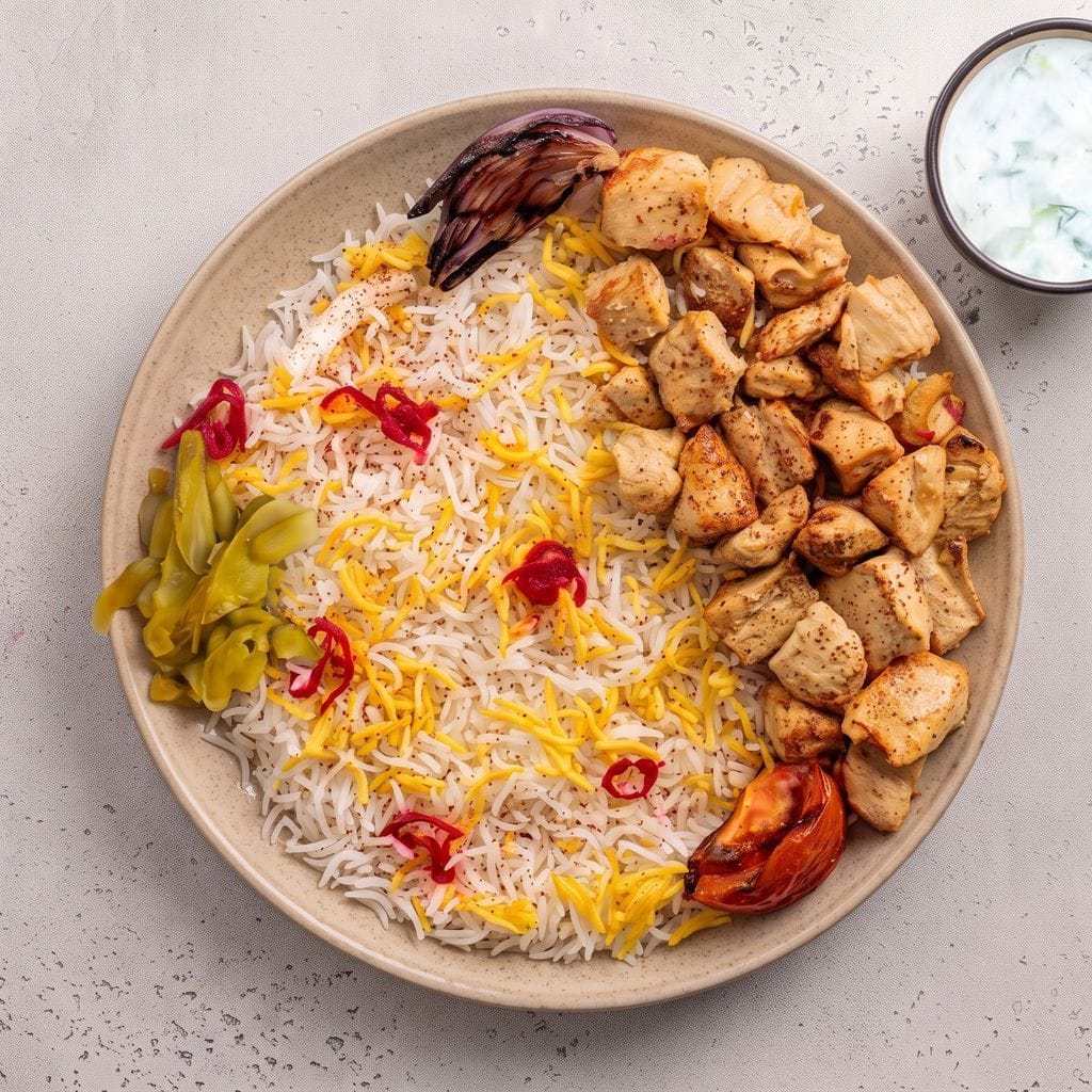 Chicken Jooja on Saffron Basmati