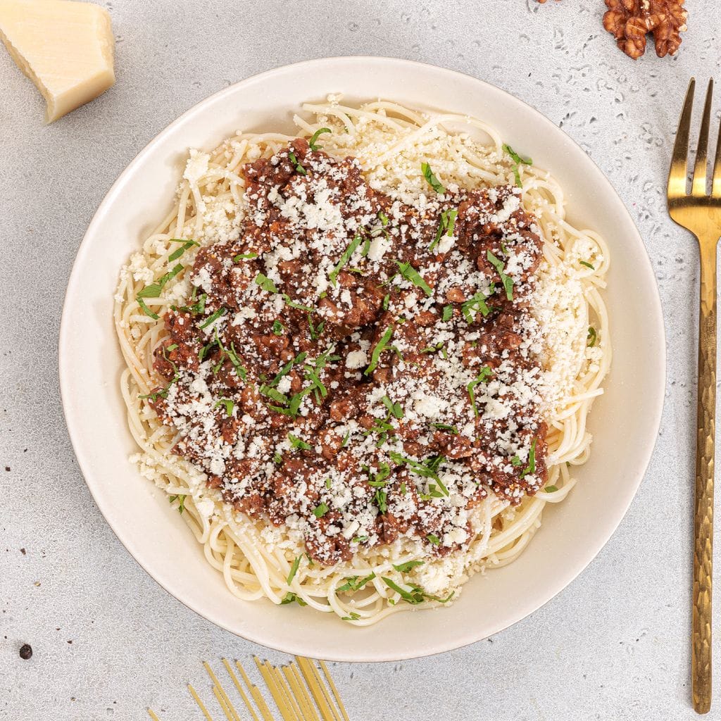 Mushroom Walnut Bolognese