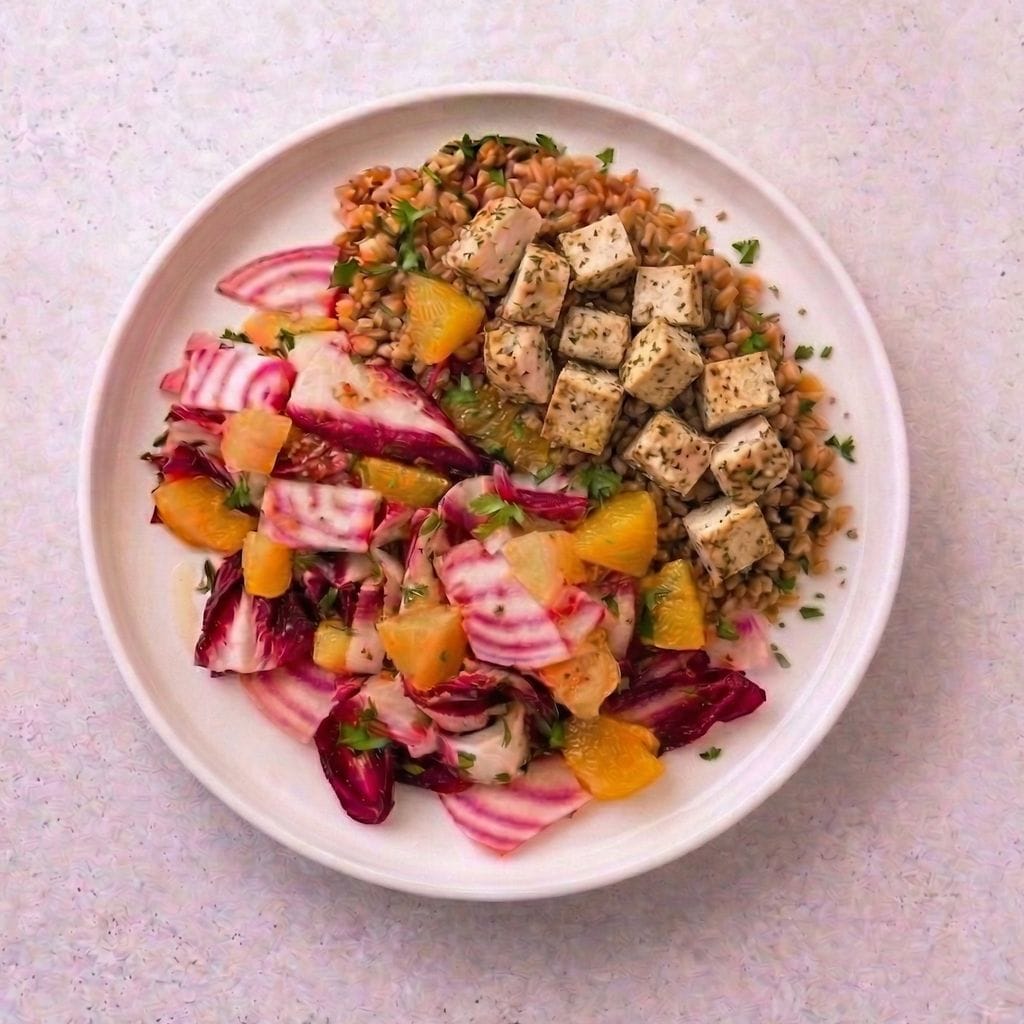 Tofu Spelt Salad